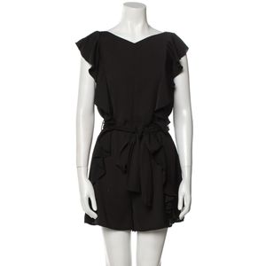 LIKE NEW!!! Zimmermann Black Ruffle Romper